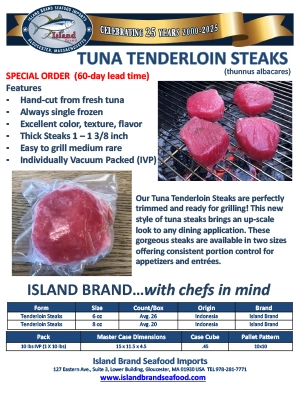 Tuna Tenderloin Steaks v25
